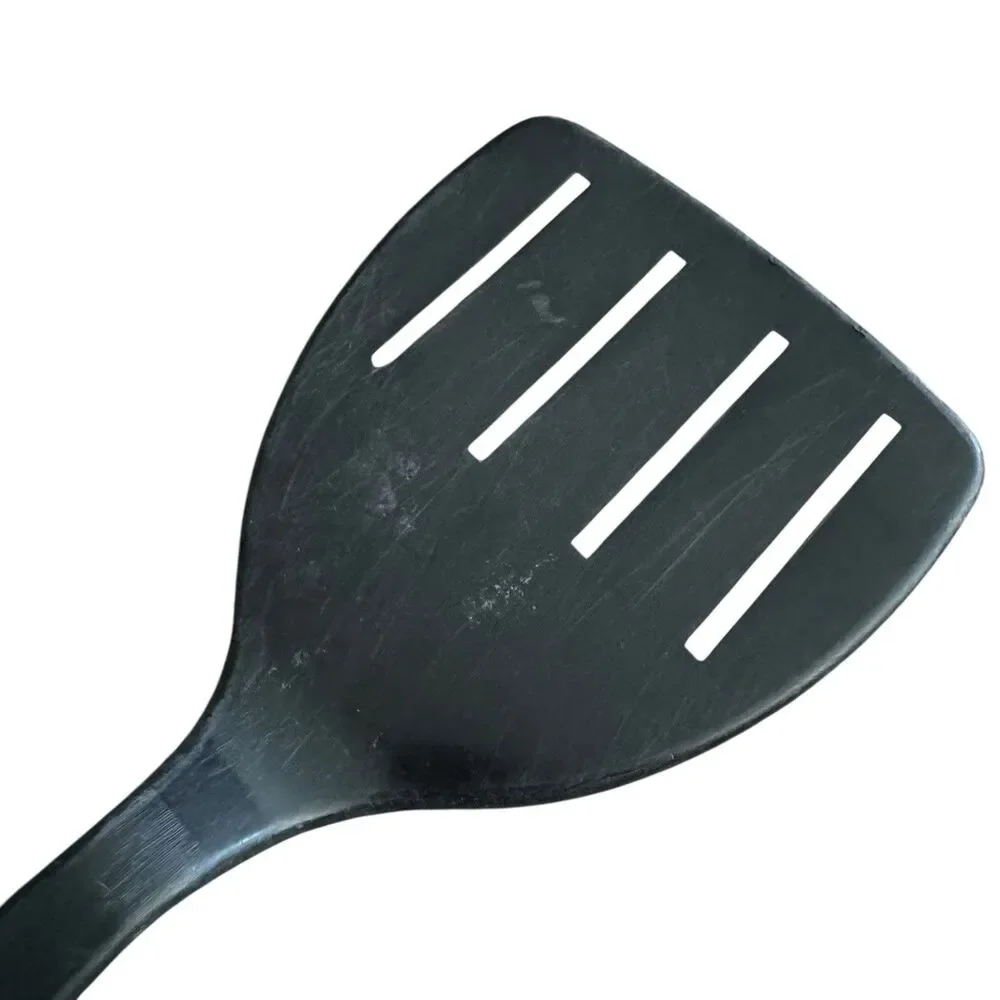 Vintage Tailor Made 4 Slot Spatula Turner Flipper‎ Nylon Plastic Black